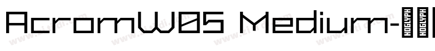 AcromW05 Medium字体转换 AcromW05 Medium字体转换
